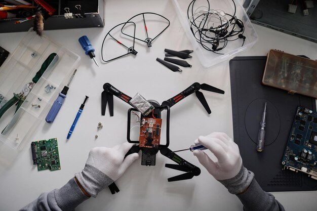How to repair drone camera